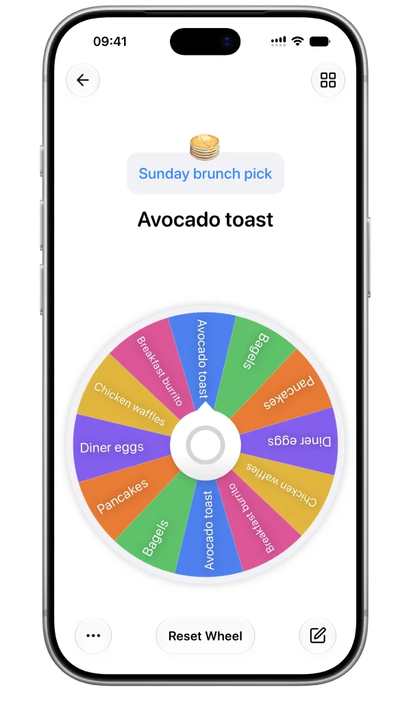 Tiny Decisions — Spin Wheel